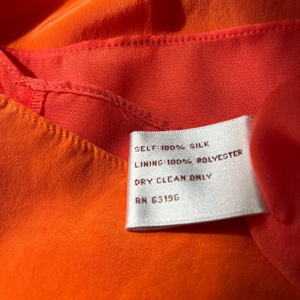 Orange Suzy Chin for Maggy Boutique asymmetrical cocktail dress - Picture 10 of 10
